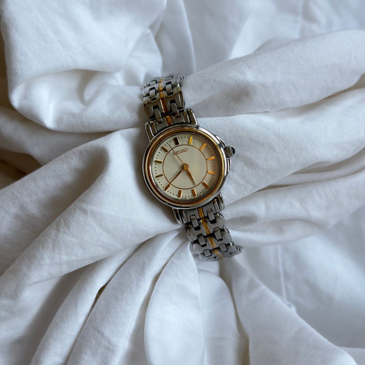 90s Seiko Duotone Round Watch