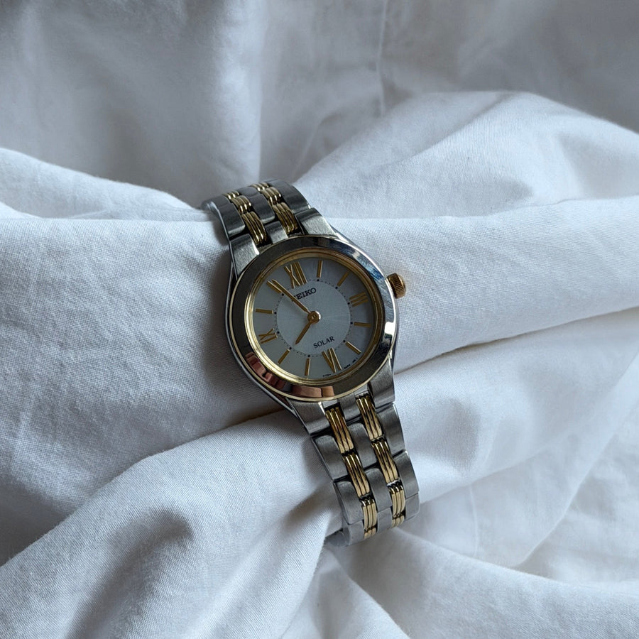 00s Seiko Solar Duotone Round Watch