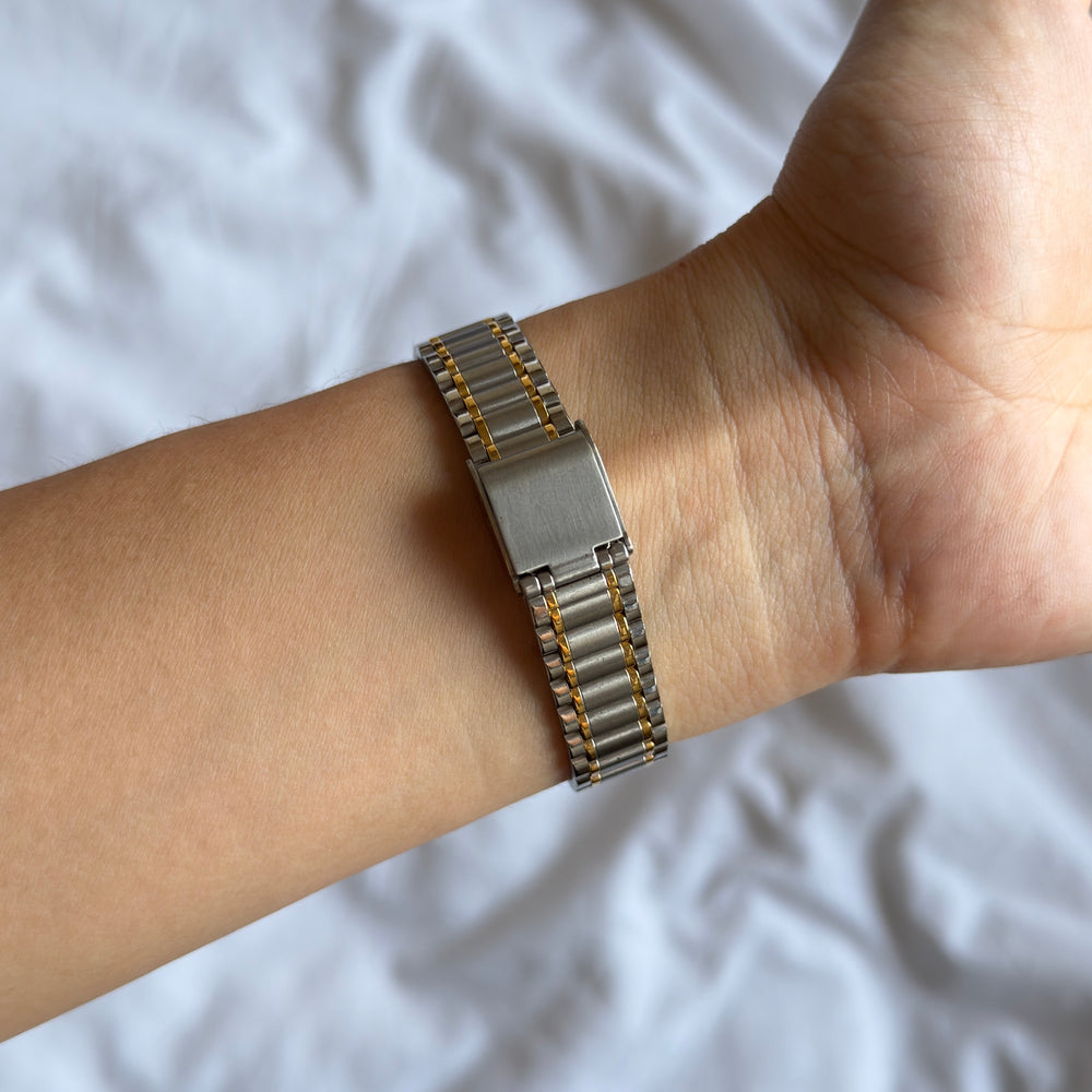 90s Seiko Duotone Rectangle Watch
