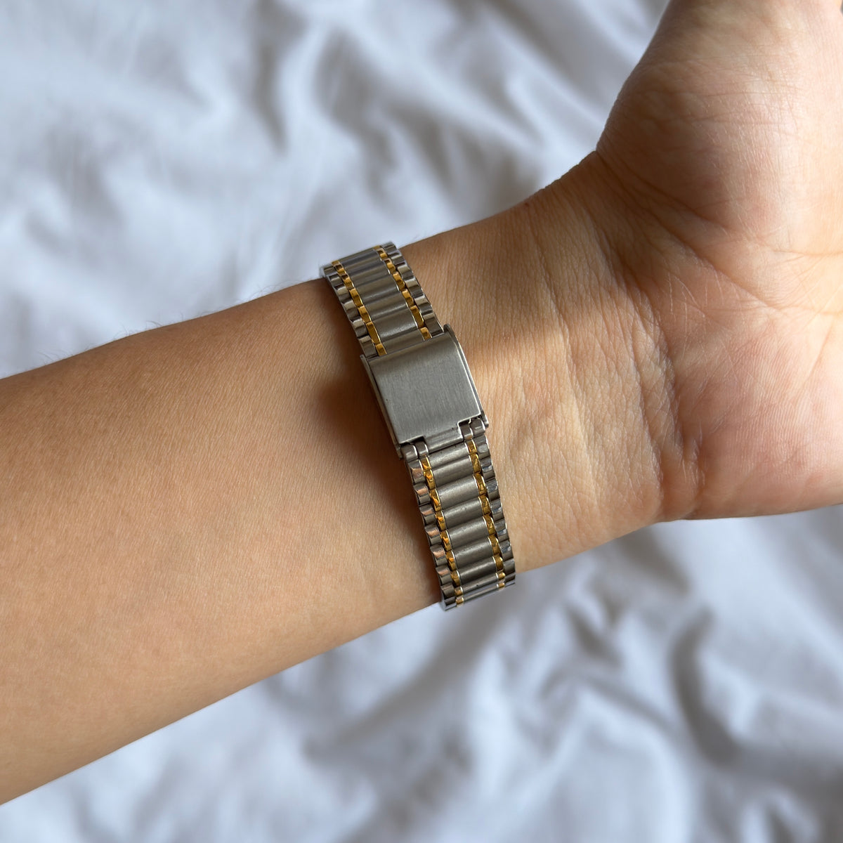 90s Seiko Duotone Rectangle Watch