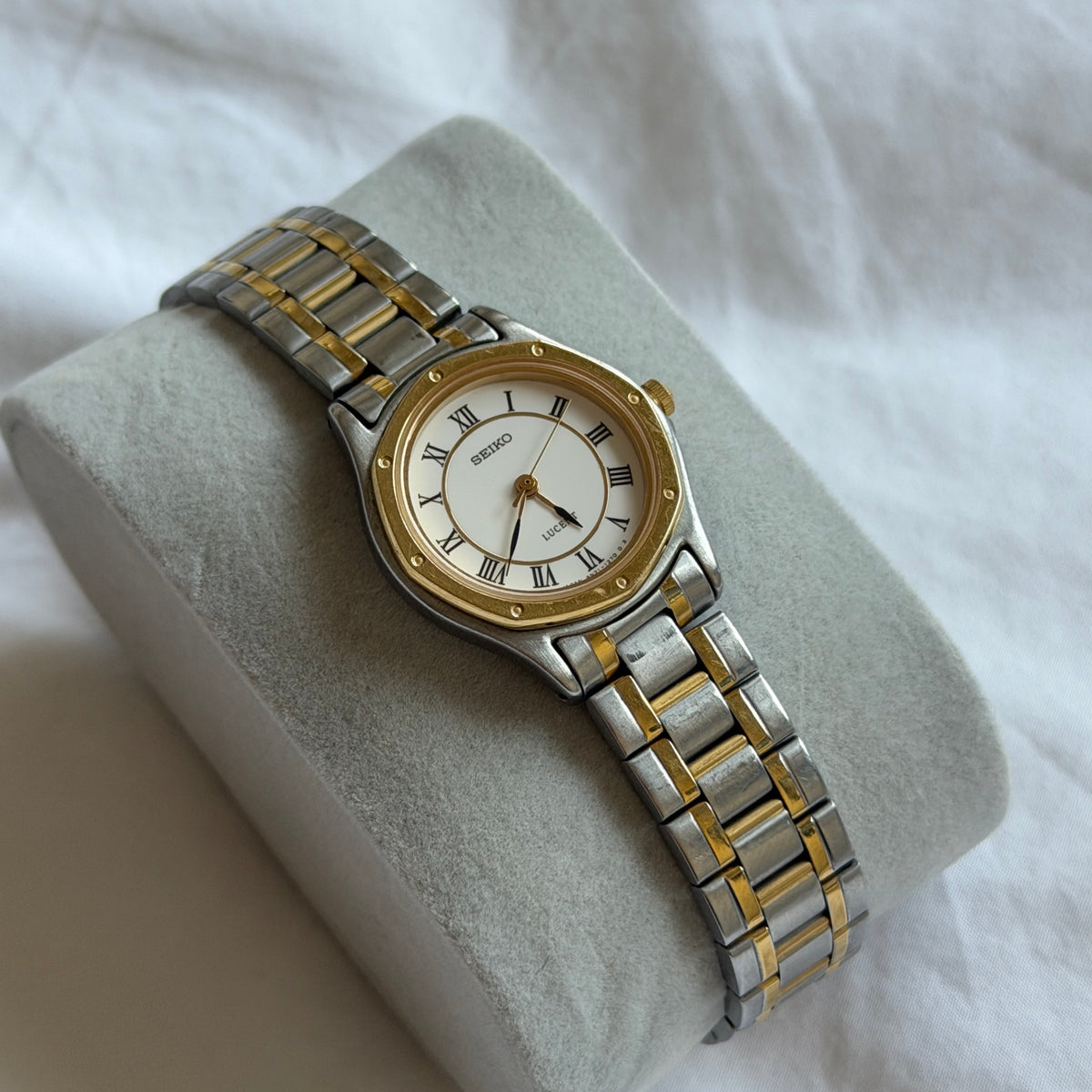 90s Seiko Lucent Duotone Octagonal Watch