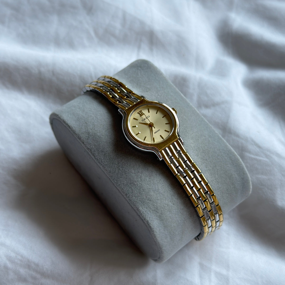 90s Seiko Creo Duotone Round Watch