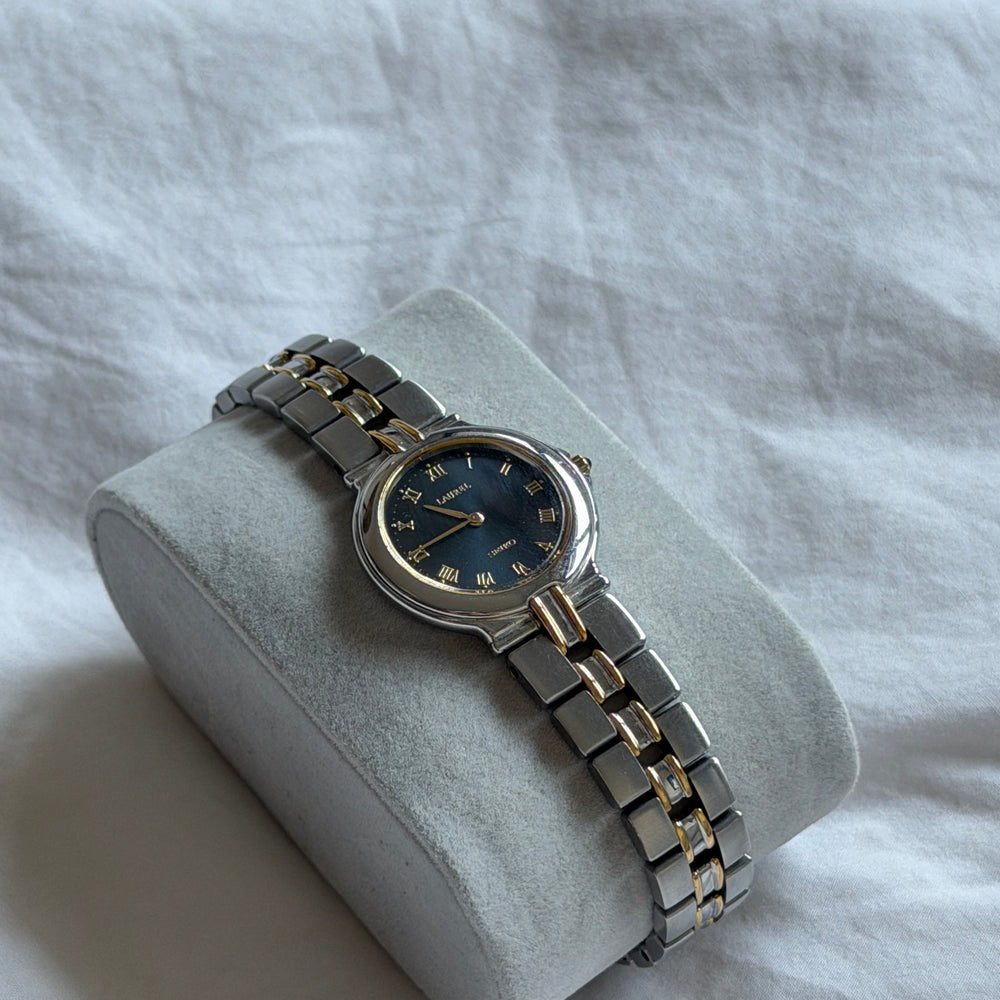 90s Seiko Laurel Duotone Round Watch