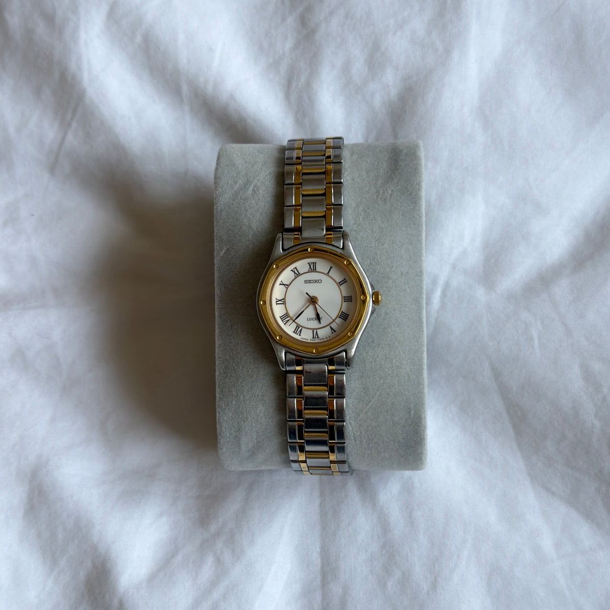 90s Seiko Lucent Duotone Octagonal Watch