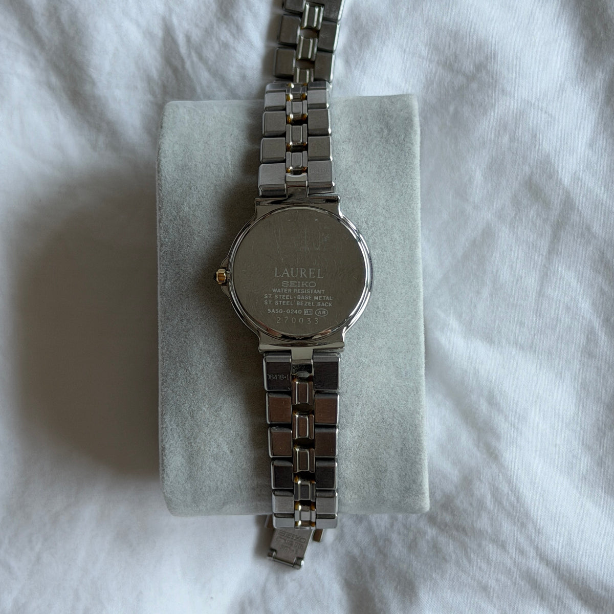 90s Seiko Laurel Duotone Round Watch