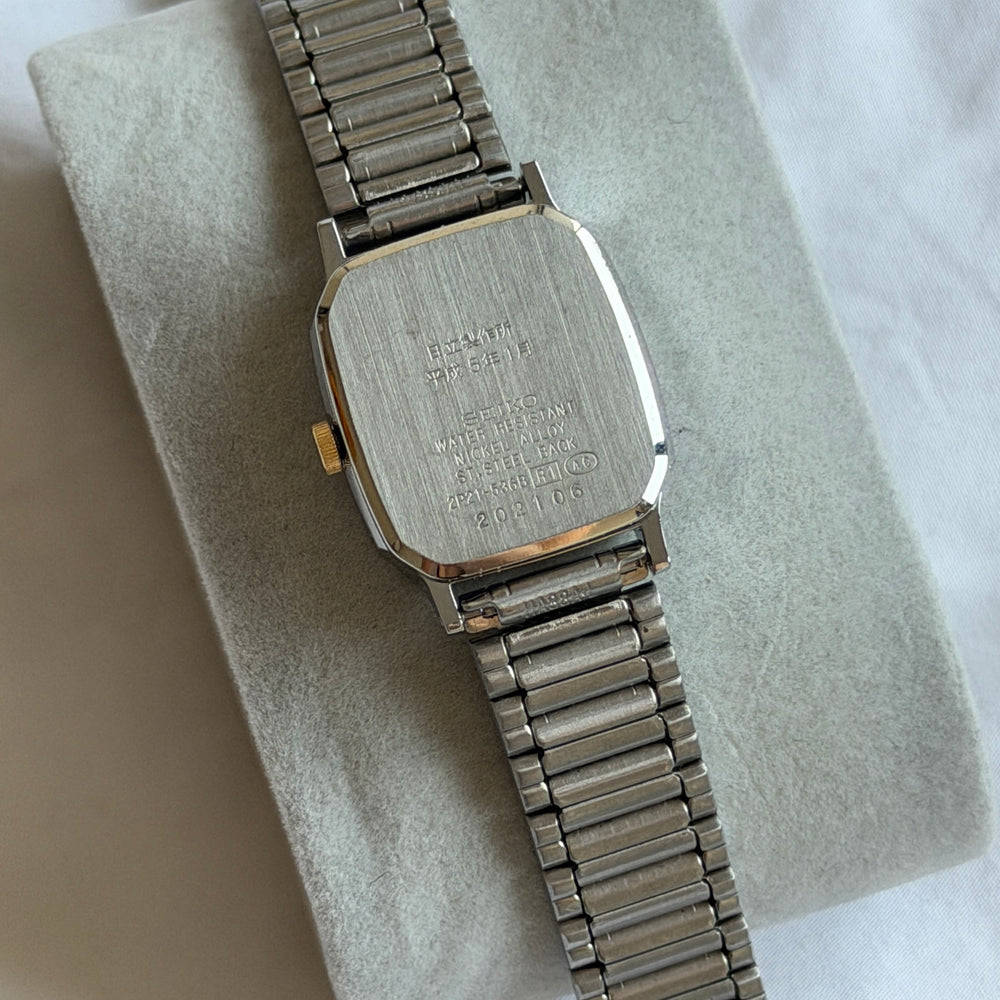 90s Seiko Duotone Rectangle Watch