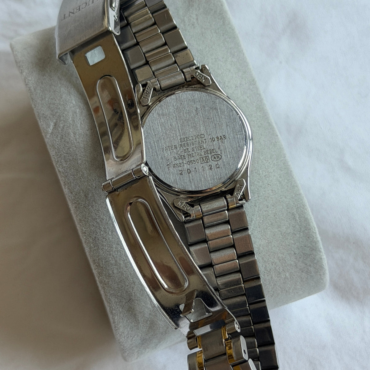 90s Seiko Lucent Duotone Octagonal Watch