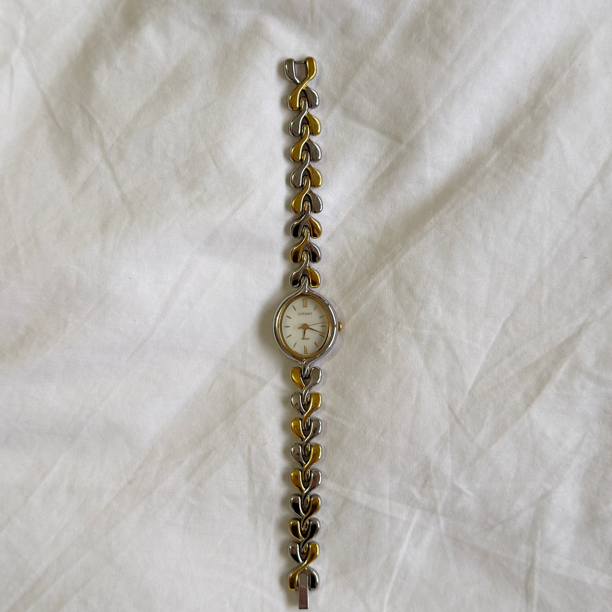 90s Seiko Lucent Duotone Oval Watch