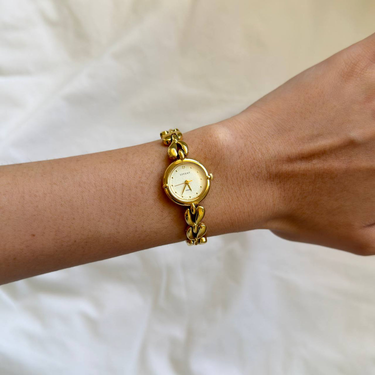90s Seiko Gold Lucent Watch