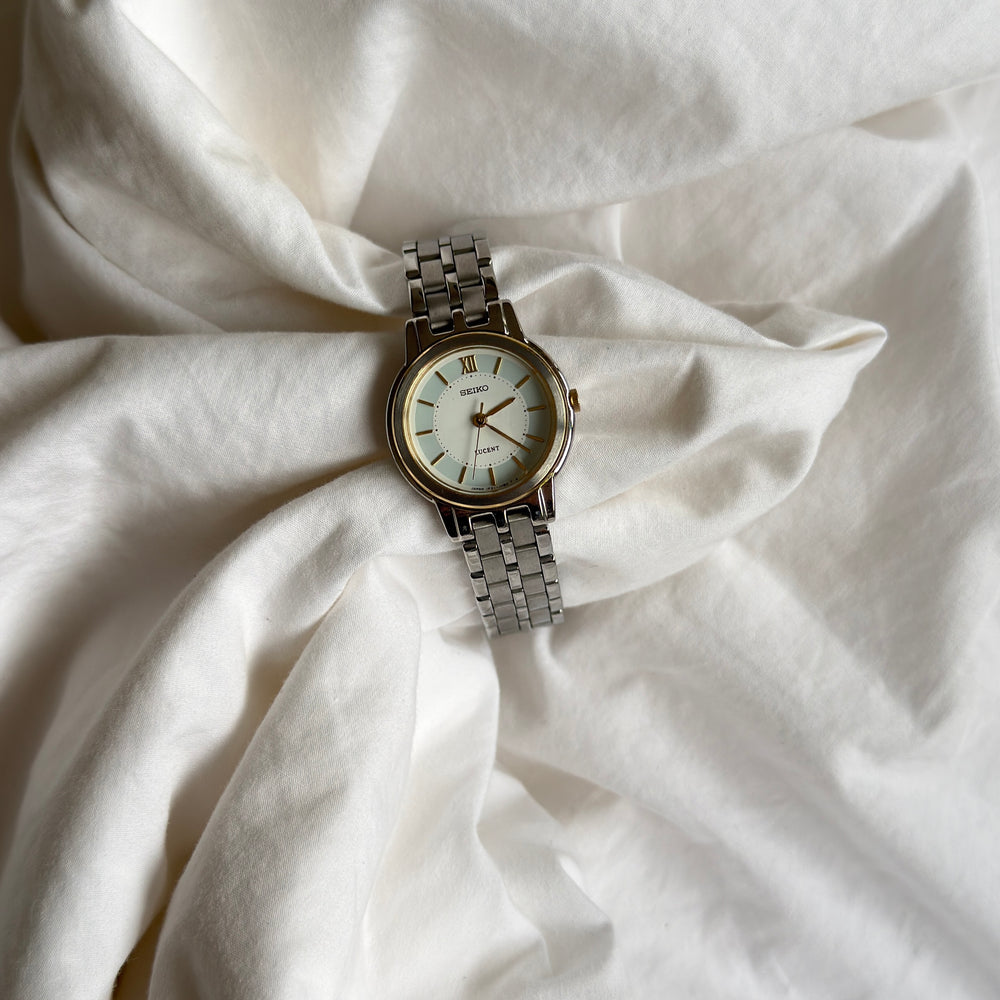 90s Seiko Lucent Duotone Round Watch