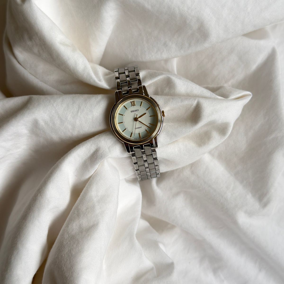 90s Seiko Lucent Duotone Round Watch