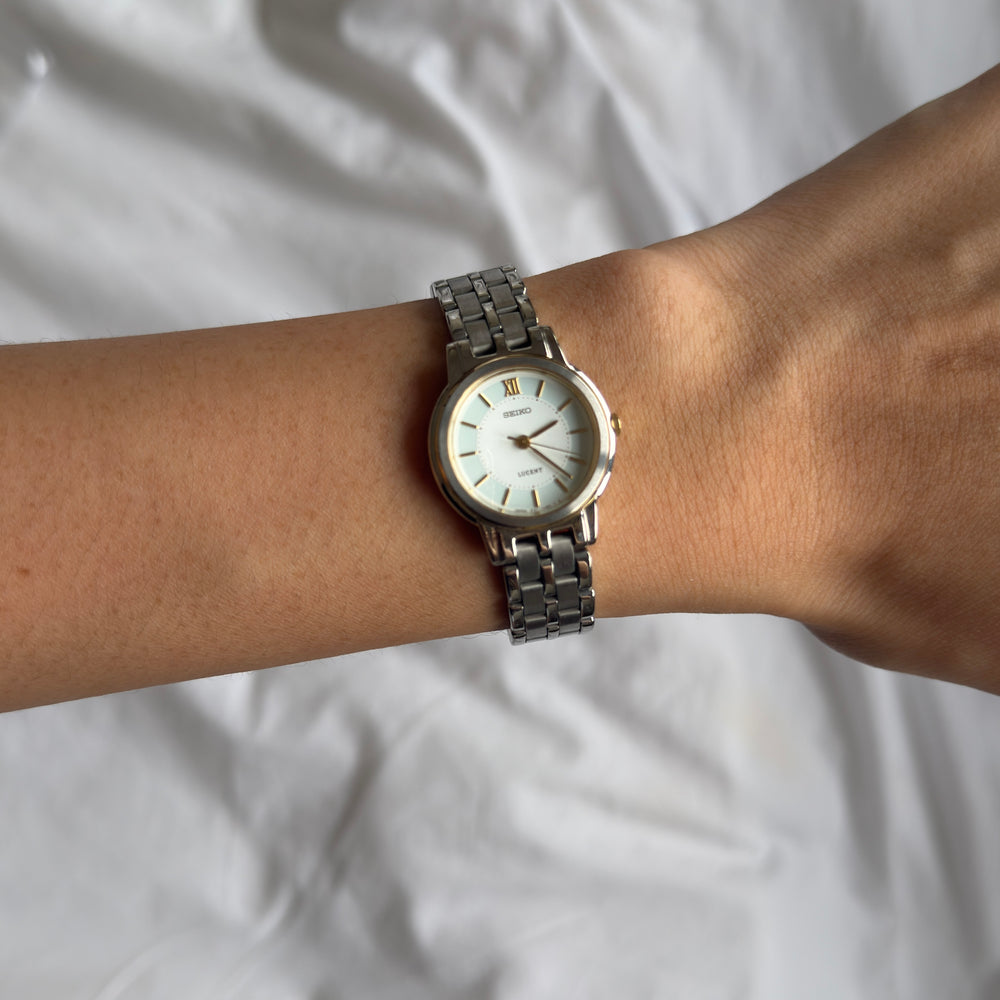 90s Seiko Lucent Duotone Round Watch