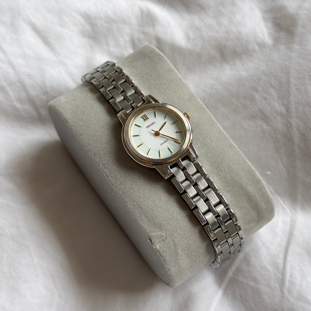 90s Seiko Lucent Duotone Round Watch