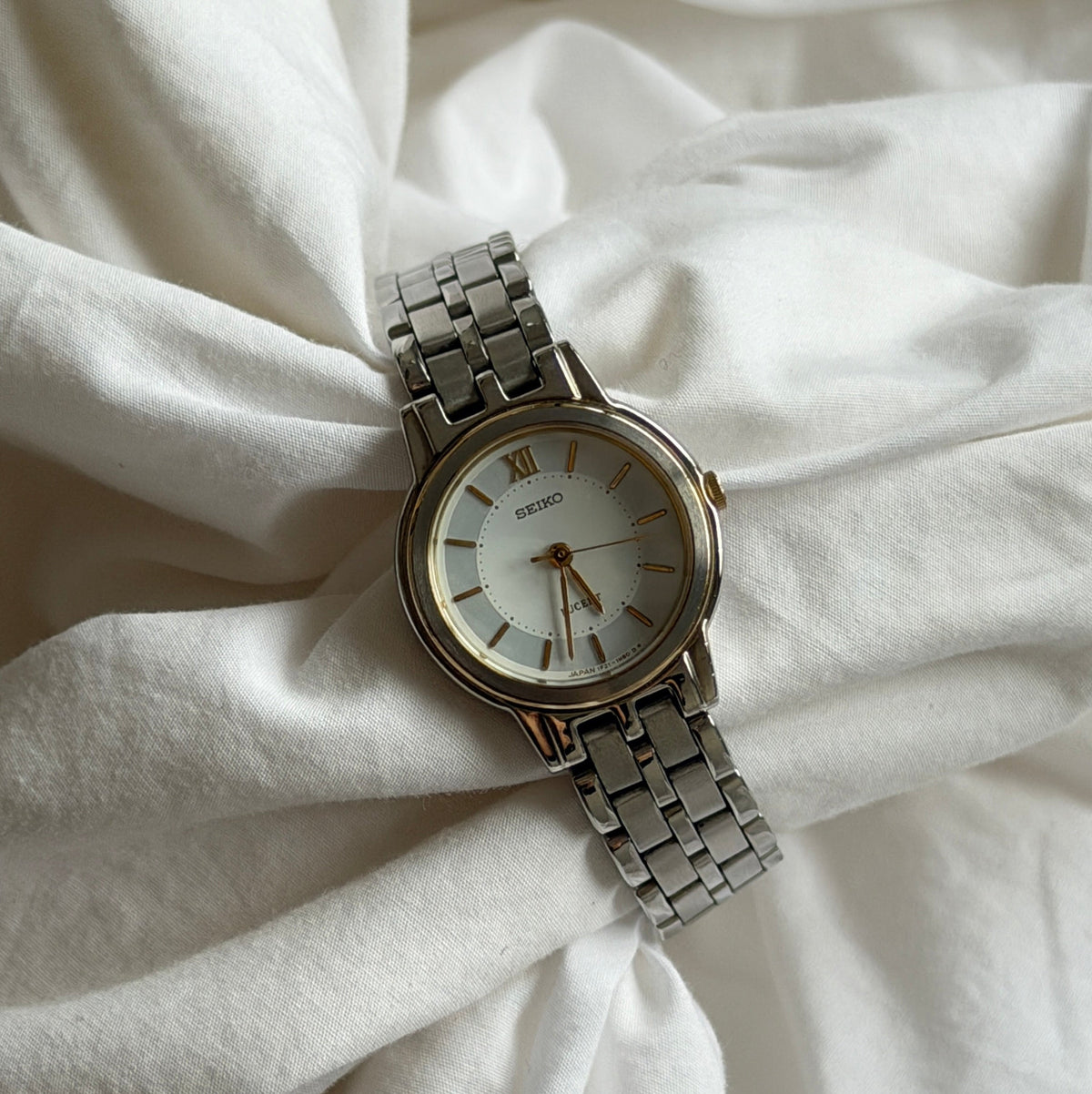 90s Seiko Silver Lucent Watch