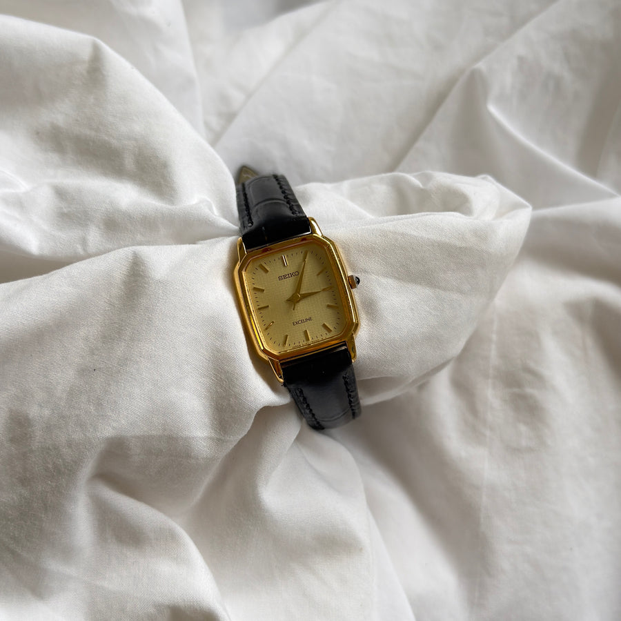 90s Seiko Exceline Gold Tank Watch