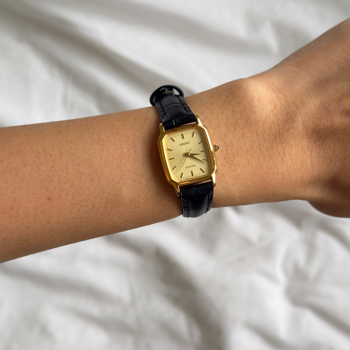 90s Seiko Exceline Gold Tank Watch