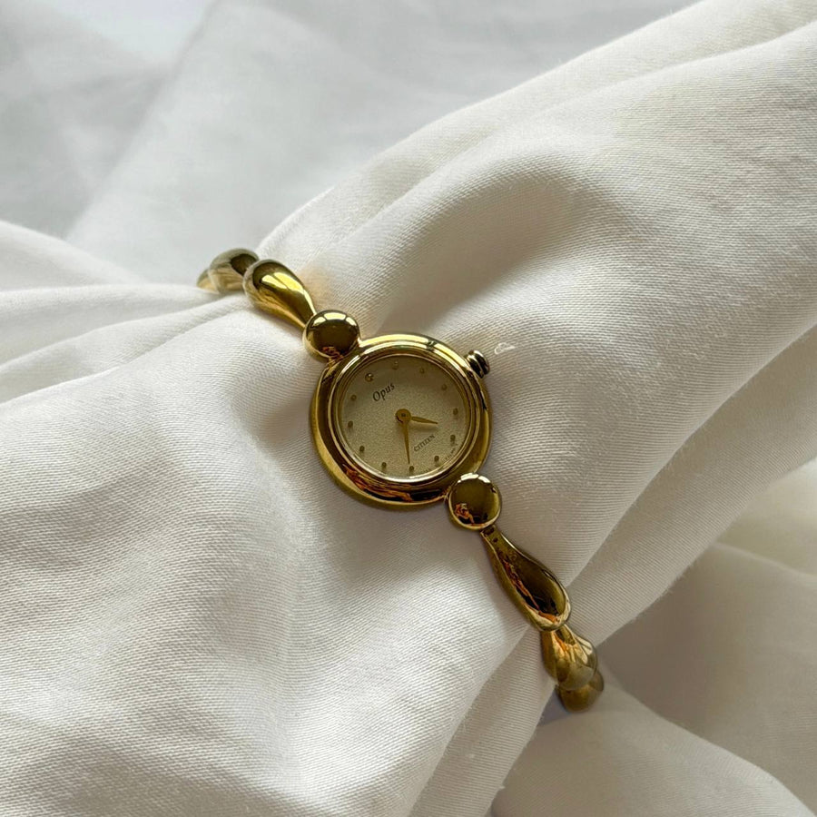 Citizen Opus Round Gold Watch