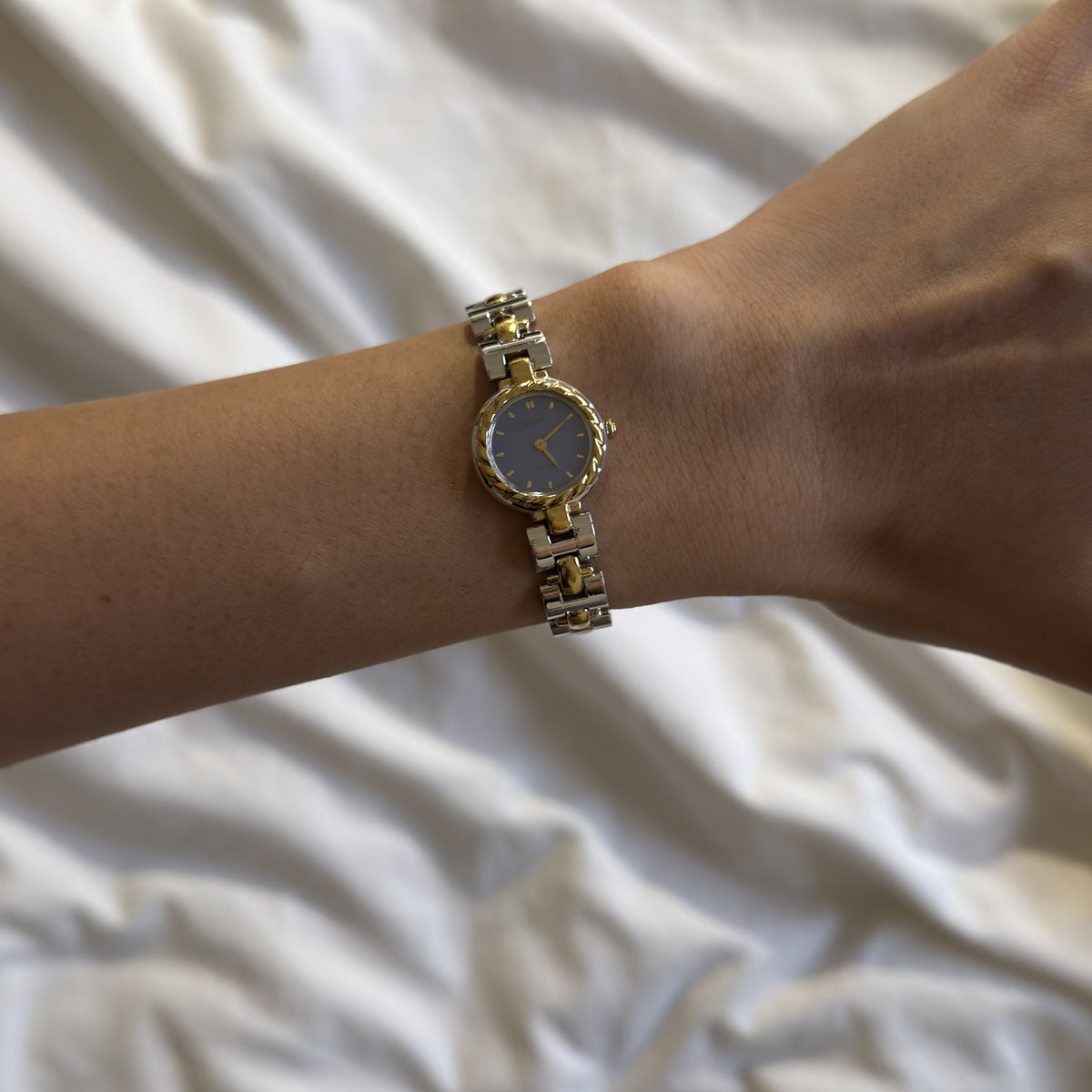 90s Seiko Periwinkle MOP Tisse Watch