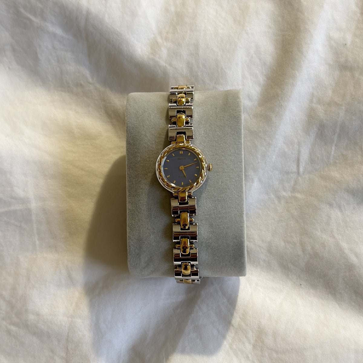 90s Seiko Periwinkle MOP Tisse Watch