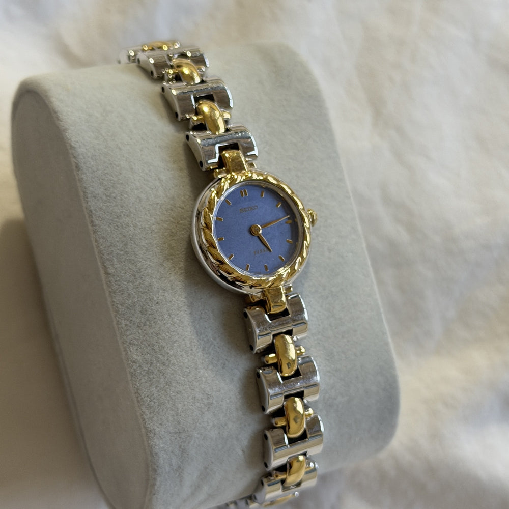 90s Seiko Periwinkle MOP Tisse Watch