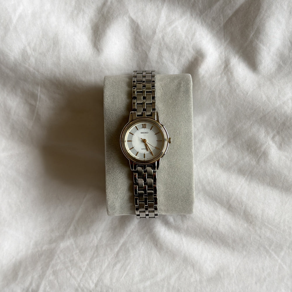 90s Seiko Silver Lucent Watch