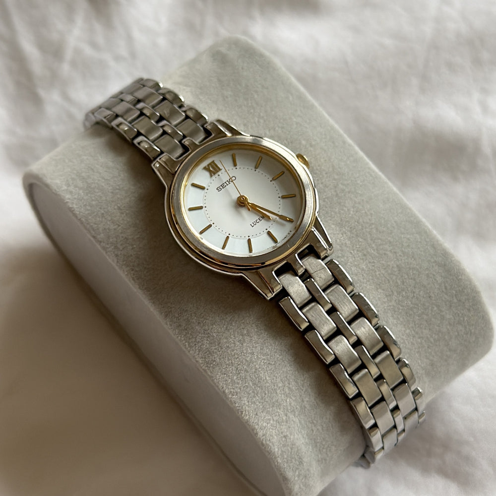 90s Seiko Silver Lucent Watch