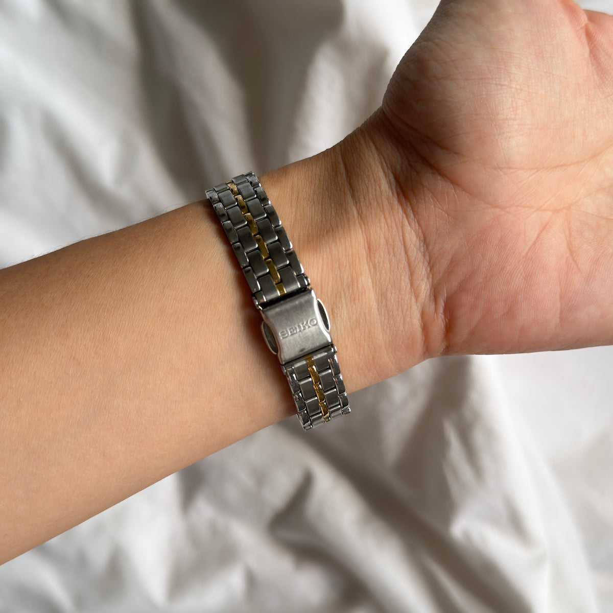 90s Seiko Duotone Round Watch