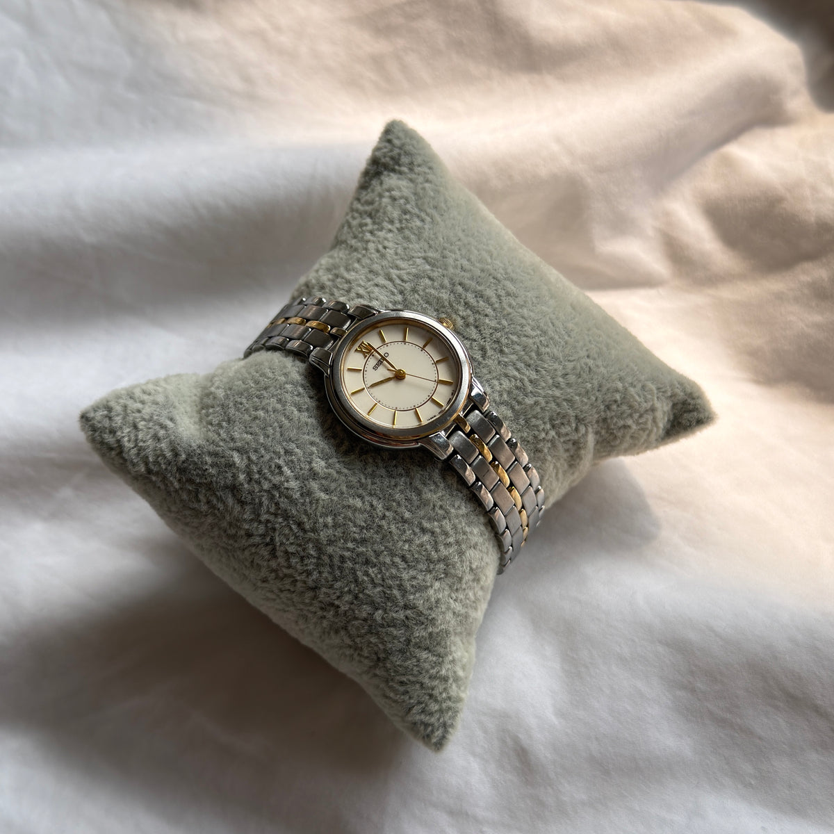 90s Seiko Duotone Round Watch