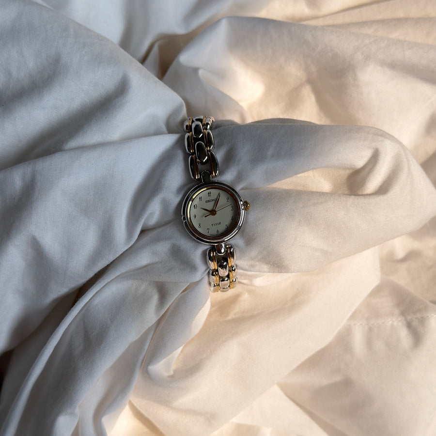 90s Seiko Tisse Duotone Round Watch