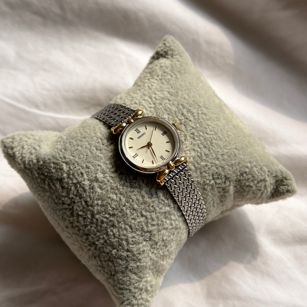90s Seiko Duotone Round Watch