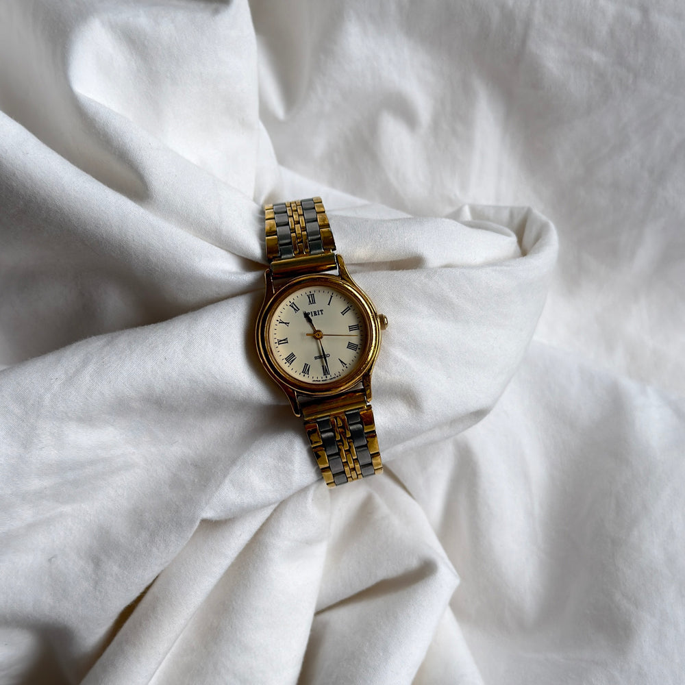 90s Seiko Spirit Duotone Roman Numeral Watch