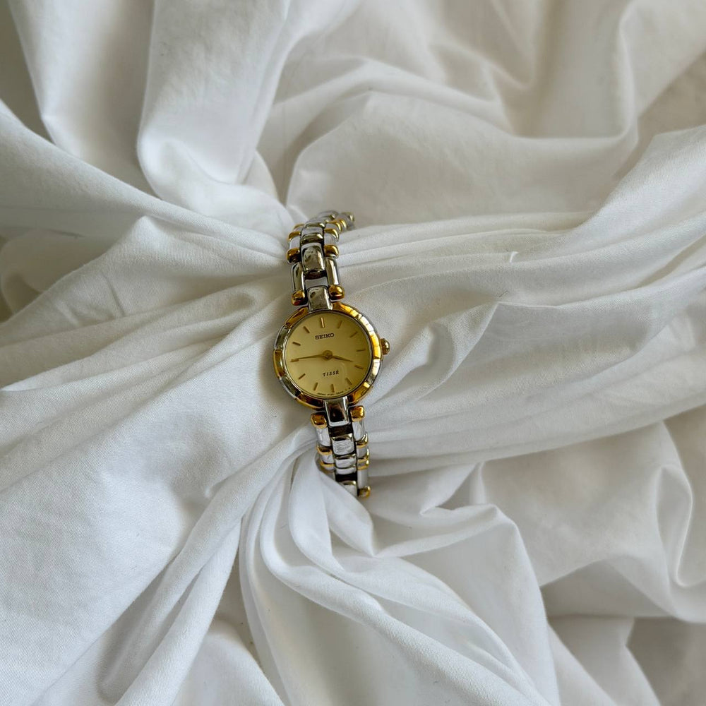Seiko Duotone Tisse Round Watch