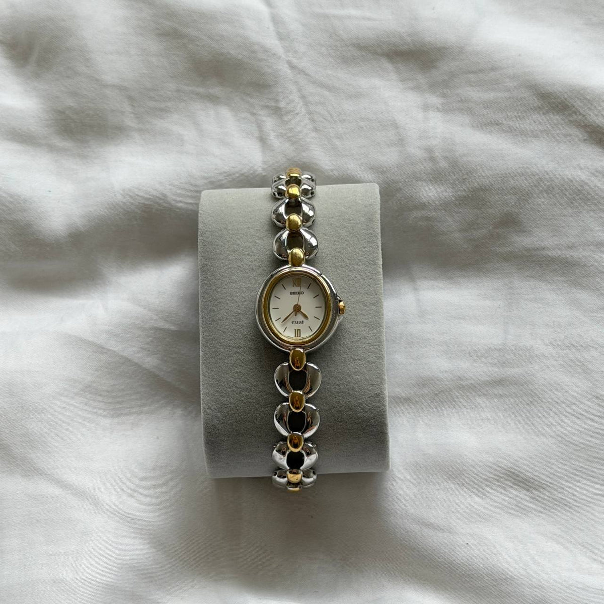 90s Seiko Tisse Oval Duotone Watch