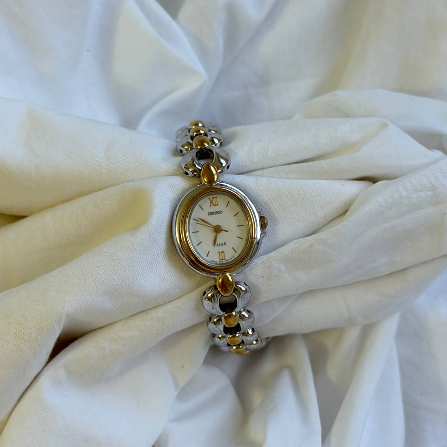 Seiko Tisse Oval Duotone Watch