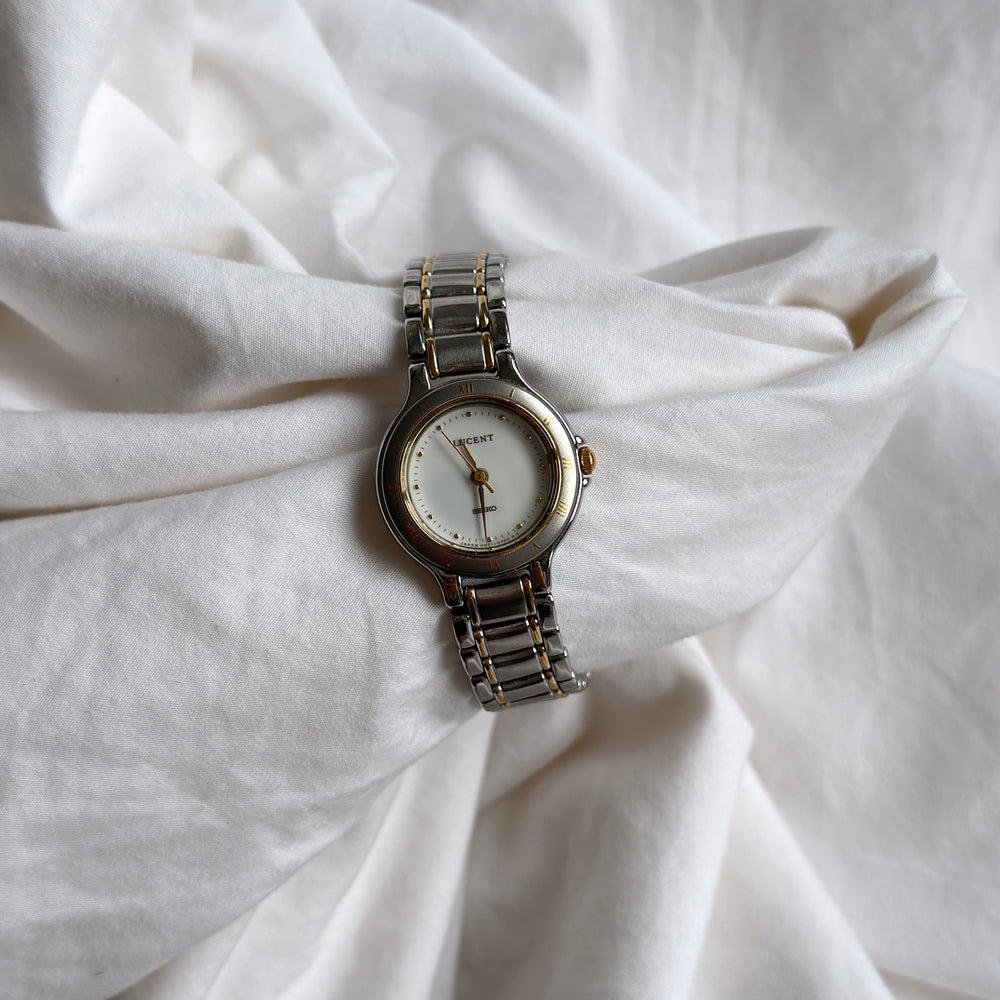 90s Seiko Lucent Duotone Round Watch