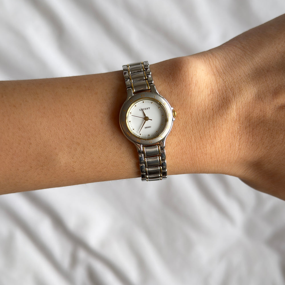 90s Seiko Lucent Duotone Round Watch