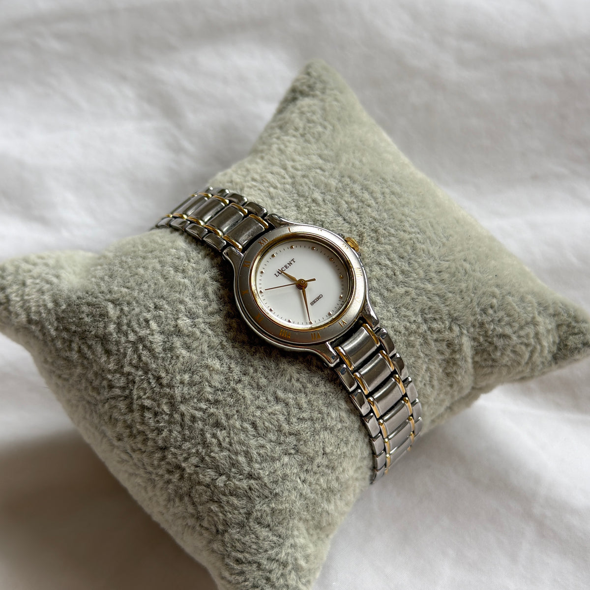 90s Seiko Lucent Duotone Round Watch