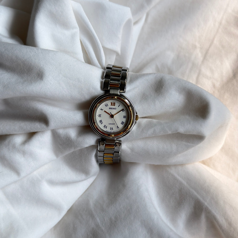 90s Seiko Lucent Duotone Round Watch