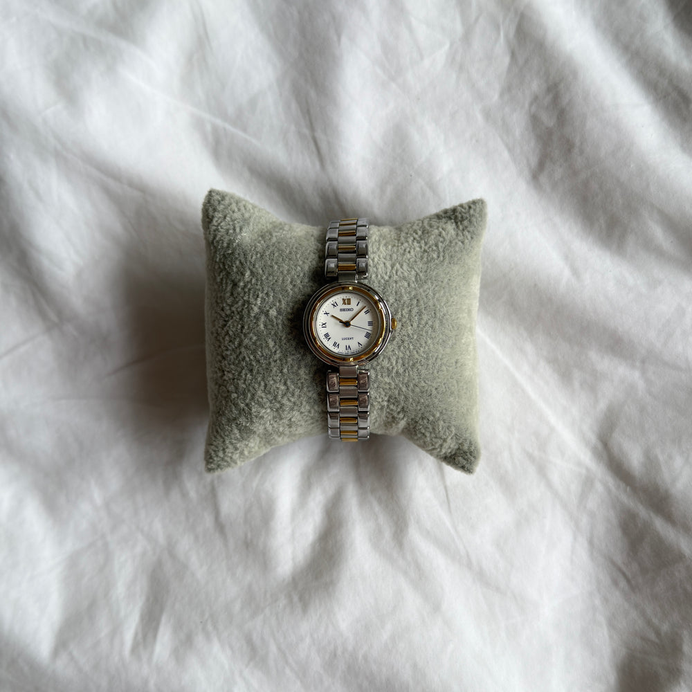 90s Seiko Lucent Duotone Round Watch