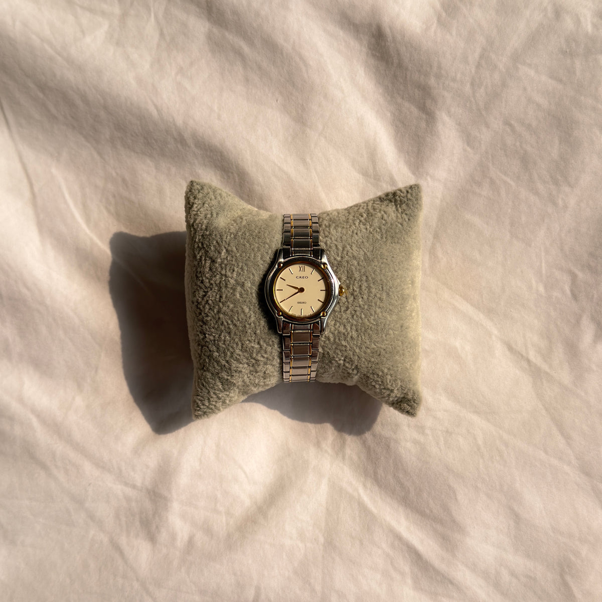 90s Seiko Creo Duotone Round Watch