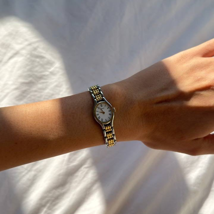 80s Seiko Oval Duotone Watch